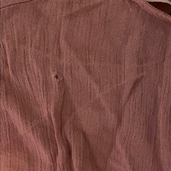 Mauve and white flower print romper - Picture 4 of 6